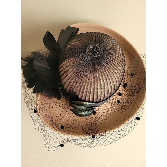 Vintage David M Tan Wool Hat Costume Cosplay Preppy main image 7